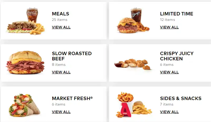 Arby’s Most Popular Menu Items with Prices