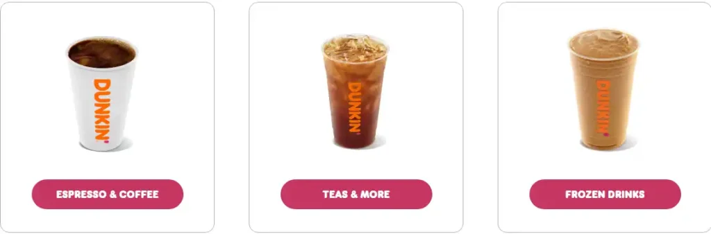 Dunkin’ Refreshers & Tea Price Lists