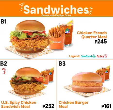 Popeyes A la carte Prices Updated