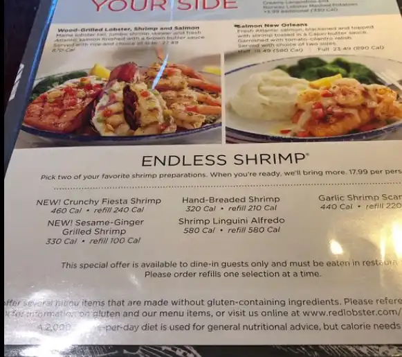 Red Lobster MENU PRICES USA UPDATED FEBRUARY 2024