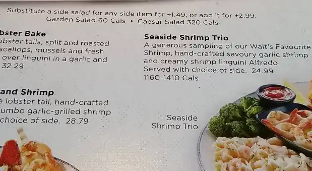 Red Lobster Soups & Sides Price