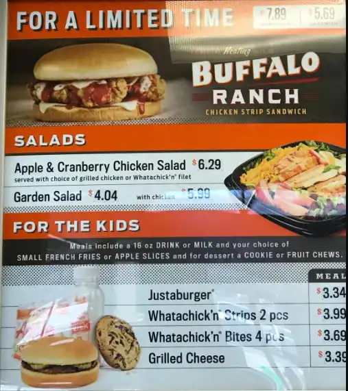 Whataburger Kids Meals Updated Price