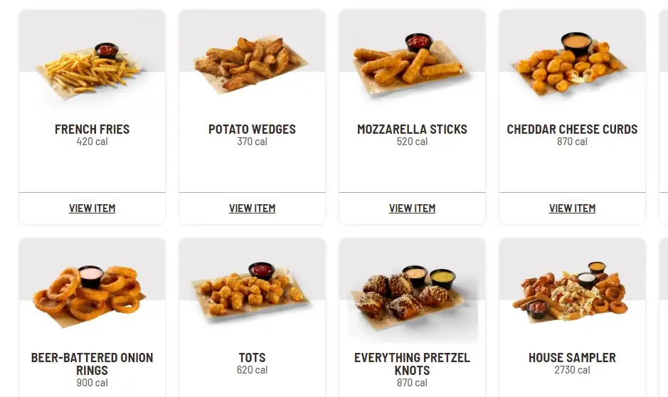 Buffalo Wild Wings MENU PRICES Appetizers