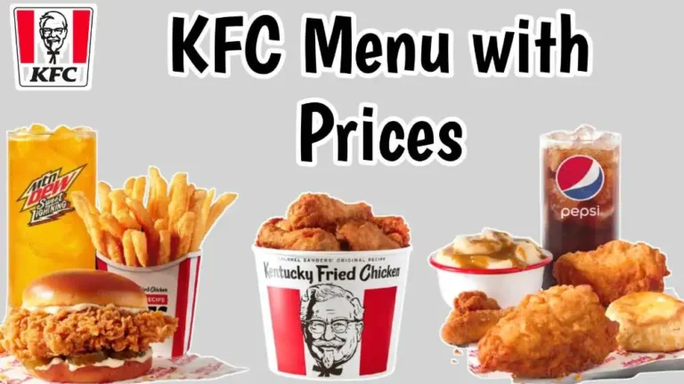 KFC MENU PRICES USA UPDATED MARCH 2024