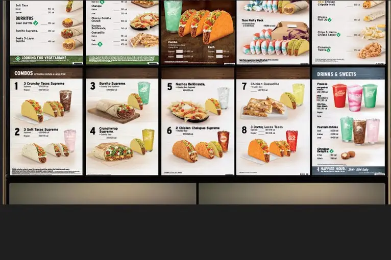 Taco Bell Groups Menu with Prices 