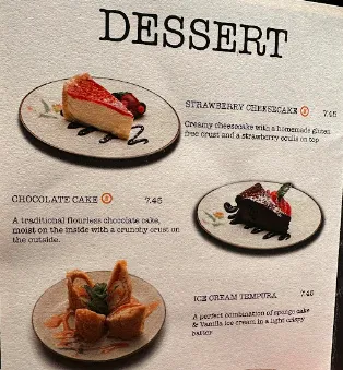 Benihana Desserts Price