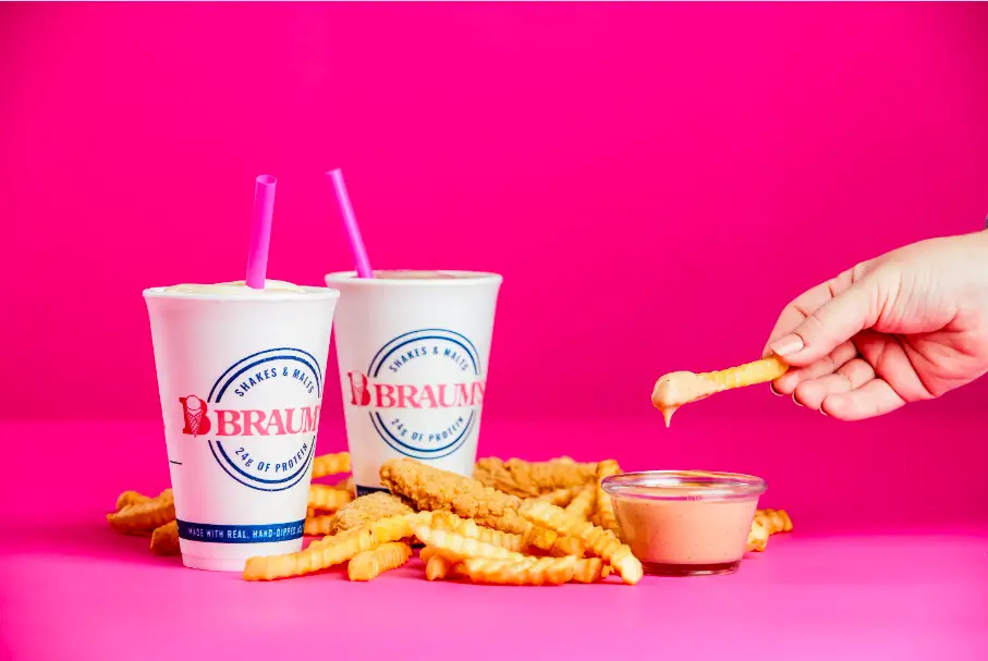 Braum’s Drinks and Fries