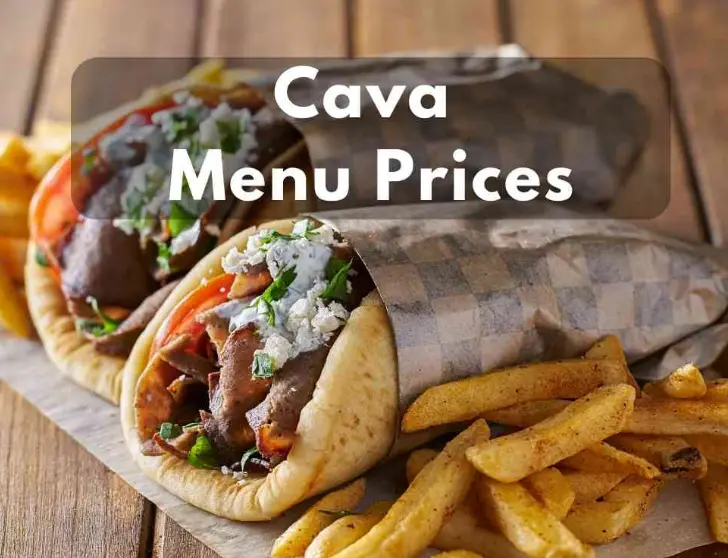 CAVA MENU PRICES USA UPDATED MARCH 2024