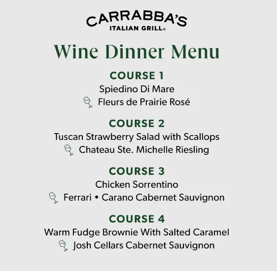 Carrabba’s Chicken & More Menu 