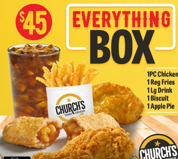 Church’s Texas Chicken Spicy Real Meal Combos Updated Menu