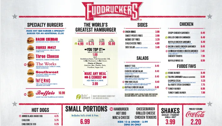 Fuddruckers MENU PRICES USA UPDATED 2024