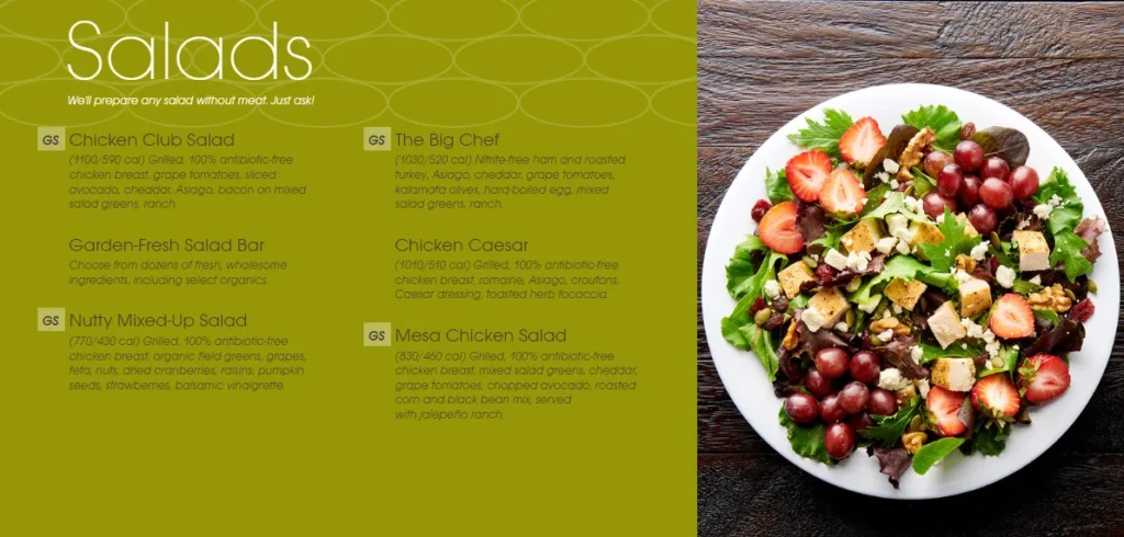 Jason’s Deli Salads Menu Updated