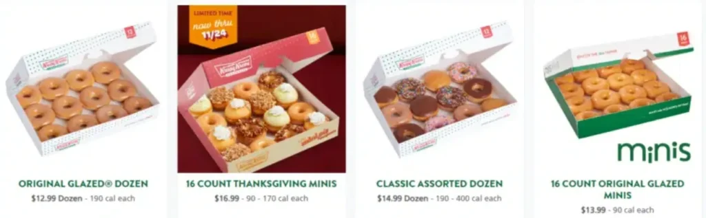 Krispy Kreme Dozens & 16 Count Minis price