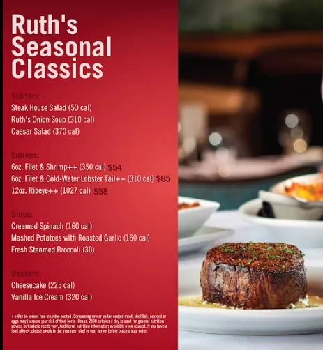 Ruth’s Chris Steak House Seafood & Specialties 