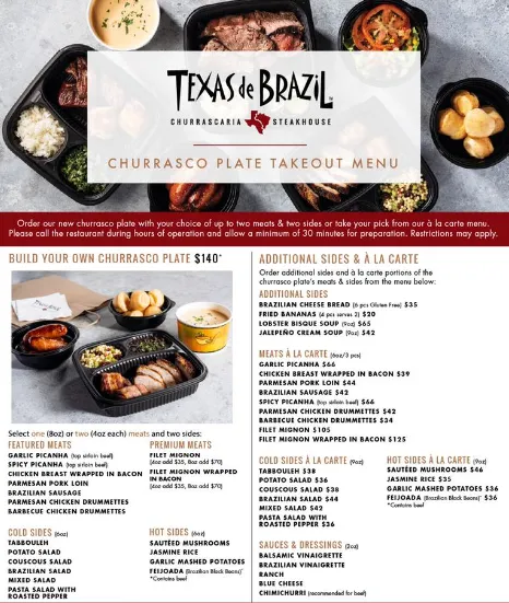 Texas de Brazil Hot Items