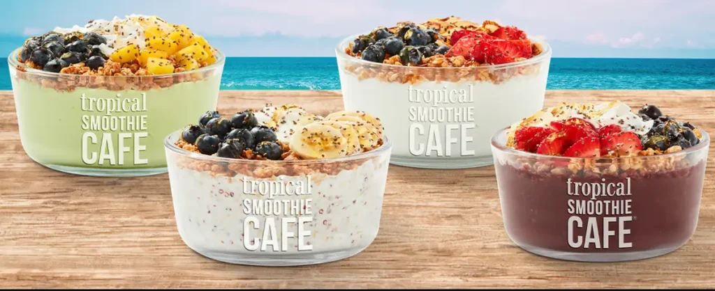 Tropical Smoothie Cafe Featured Menu Prices