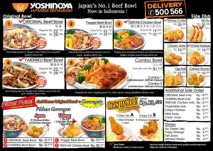 Yoshinoya MENU PRICES USA